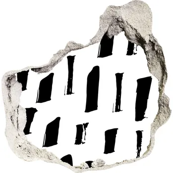 Fototapeta Fototapeta díra na zeď Černobílé skvrny