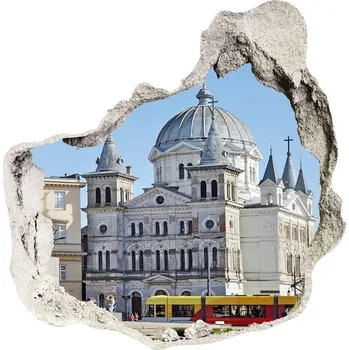 Fototapeta Fototapeta díra na zeď 3D Náměstí Svobody Lodž