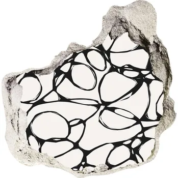 Fototapeta Fototapeta díra na zeď Chaotická kolečka