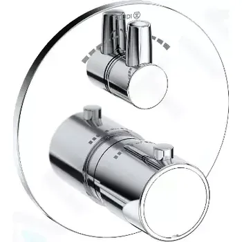 Vodovodní baterie Kludi Zenta SL Termostatická baterie pod omítku, pro 2 spotřebiče, chrom, 388100545