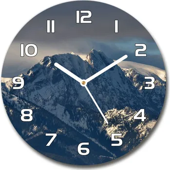 Hodiny Skleněné hodiny kulaté Gievont zima