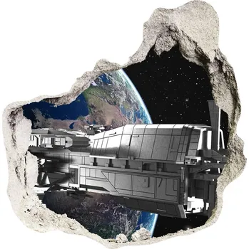 Fototapeta Foto fotografie díra na zeď Vesmírná loď