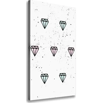 Obraz Vertikální Vertikální Foto obraz na plátně do obýváku Diamanty