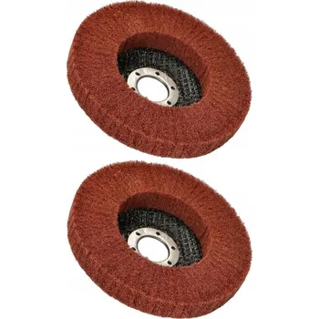 Brusný kotouč SADA 2X ČISTICÍ KOTOUČ 125 MM Z NETKANÉ TEXTILIE MĚKKÝ PRO BRUSKU