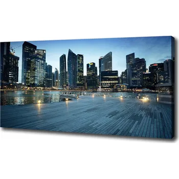 Obraz Foto obraz na plátně Singapur noc