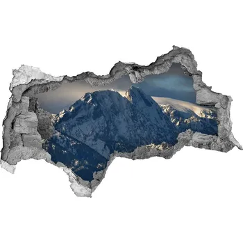 Fototapeta Díra 3D ve zdi na stěnu Gievont zima