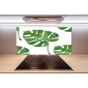Obklad Skleněný panel do kuchynské linky Monstera