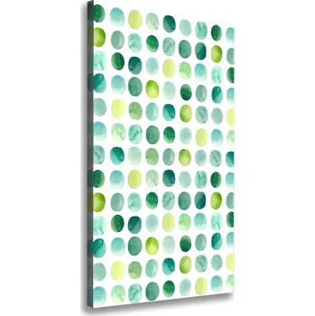 Obraz Vertikální Foto obraz na plátně Zelené tečky