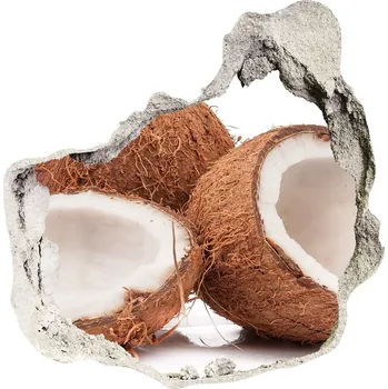 Fototapeta Nálepka 3D díra na zeď Kokos