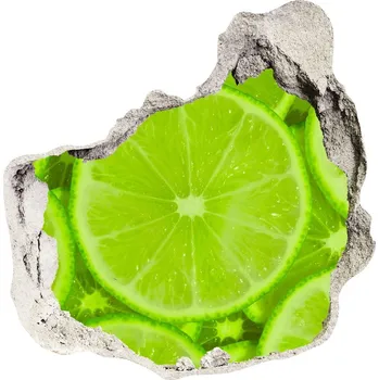 Fototapeta Nálepka díra na zeď beton Limetky