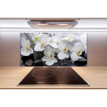 Obklad Skleněný panel do kuchynské linky Orchidej