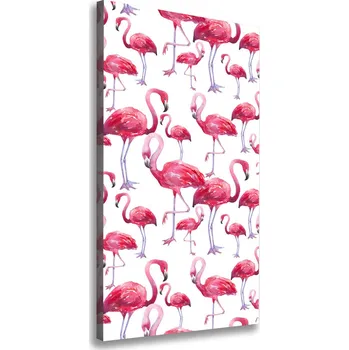 Obraz Vertikální Vertikální Foto obraz na plátně do obýváku Plameňáci