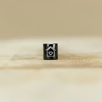 Dětské navlékací korálky Domov Barva: Černá