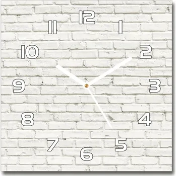 Hodiny Skleněné hodiny na stěnu Zděná zeď