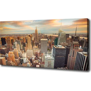 Obraz Foto obraz na plátně New York ptačí pohled