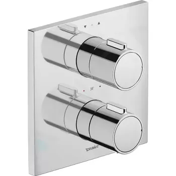 Vodovodní baterie Duravit Termostatická baterie pod omítku, pro 2 spotřebiče, s tělesem, chrom, TH4200007010