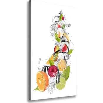 Obraz Vertikální Vertikální Foto obraz na plátně do obýváku Ovoce a led