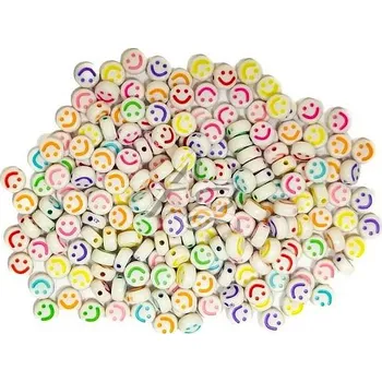 Dětské navlékací korálky dekorační korálky ø6mm/30g. Smile