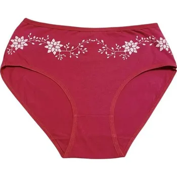 Kalhotky Dámské bavlněné kalhotky Květ VĚTŠÍ VELIKOS - růžová Velikost: XXL