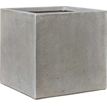 Květináč Antwerp Square Planter Grey Brown V 37 cm / D 37 cm