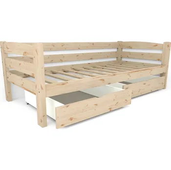 Vomaks Dětská postel DP10 Rozměr: 80 x 160 cm, Barva: Surové dřevo