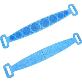 Silikónový masážny pás na umývanie tela - Modrá