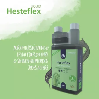 Krmivo pro koně Hesteflex na silné klouby a chrupavky s boswelií a chondroitinem, Láhev s dávkovačem, 1 l