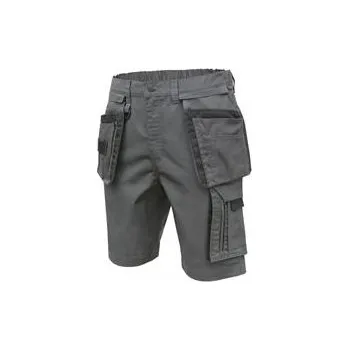 montérky HOEGERT LEMBERG šortky s kapsami tmavě šedé L (52)