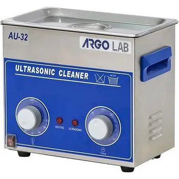 Odpadkový koš Čistička ultrazvuková ArgoLab, série AU s analogovým ovládáním, Typ: AU-32 s ohřevem, Objem [l]: 3,2, Koš: Ano, Víko: Ano, Výtokový kohout: Ne