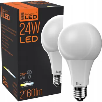 Žárovka Žárovka E27 LED 24W 2160lm A80 výkonná nebliká NW