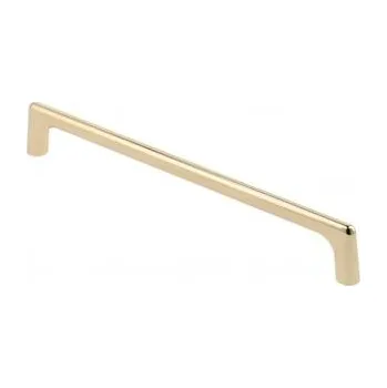 Nábytkové kování GTV Úchytka slitinová OCTAVIO C=128 mm, lesklá zlatá