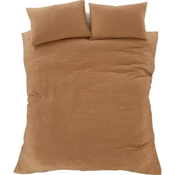 Povlečení Hnědé povlečení na jednolůžko 135x200 cm Muscat Waffle – Pineapple Elephant ID_1746892