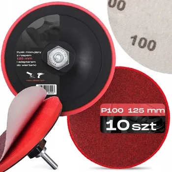 Brusný kotouč 10x BRUSNÉ KOTOUČE Brusný Papír 125 mm P100 LEŠTICÍ KOTOUČ Brusky M14