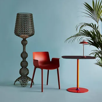 Lampička Kartell Kabuki - LED stojací lampa, černá černé LED celkem 26 W - Doprava zdarma