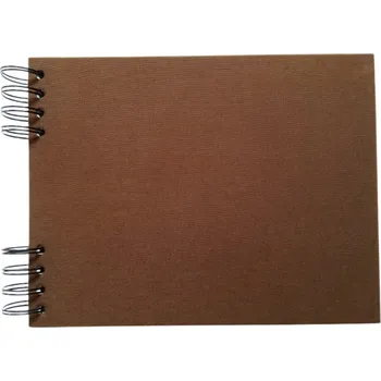 Fotoalbum Scrap delux Album Delux čokoládová A4 ležící černé listy