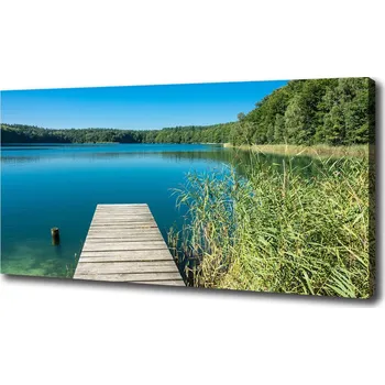Obraz Foto obraz na plátně Molo nad jezerem