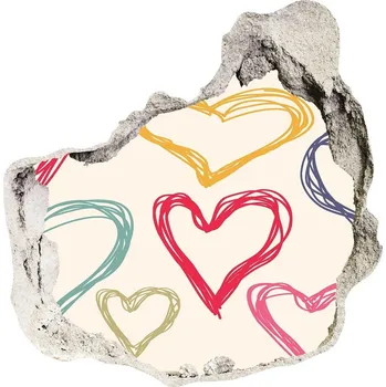 Fototapeta Samolepící nálepka Barevná srdce