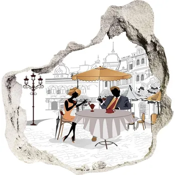 Fototapeta Díra 3D fototapeta nálepka Kavárna