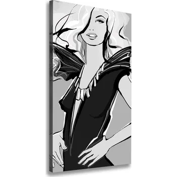 Obraz Vertikální Foto obraz na plátně Ilustrace módy