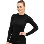 BRUBECK Dámské turistické termoaktivní tričko LS12810 L ČERNÁ