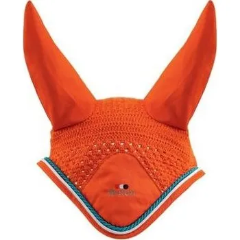 Koňská maska proti hmyzu Čabraka Premier Equine, oranžová