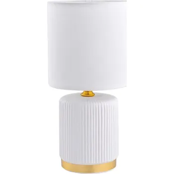 Lampička Zuma Line Zuma Line HS8720-WH - Stolní lampa 1xE14/40W/230V bílá/zlatá + záruka 3 roky