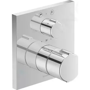 Vodovodní baterie Duravit C.1 Vanová termostatická baterie pod omítku, pro 2 spotřebiče, chrom, C15200013010