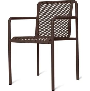 Ferm Living Židle Dapple s područkami, dark chocolate