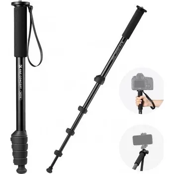 Stativ K&F Portable aluminum alloy monopod, 23mm diameter, 5 sections, 63 inches, with anti-lost rope