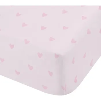 Prostěradlo Růžové napínací dětské prostěradlo na jednolůžko/na vysokou matraci z mikrovlákna 90x190 cm Soft as a Cloud – Catherine Lansfield ID_1747550