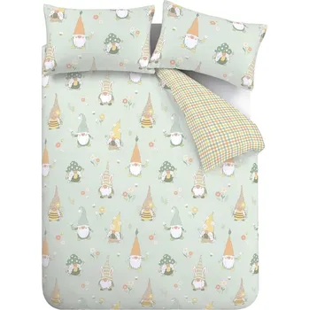 Povlečení Světle zelené povlečení na jednolůžko 135x200 cm Spring Gonks – Catherine Lansfield ID_1747246