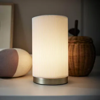 Lampička PR Home Stolní lampa Dora, bílá, výška 25 cm - Délka kabelu 150 cm bílá, zlatá 1 x 25 W - Doprava zdarma