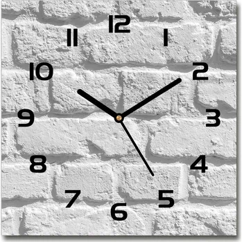 Hodiny Skleněné hodiny na stěnu Zděná zeď
