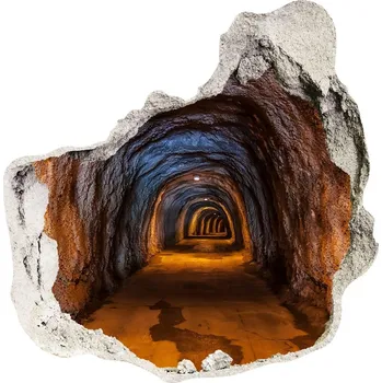 Fototapeta Fototapeta díra na zeď 3D Podzemní tunel